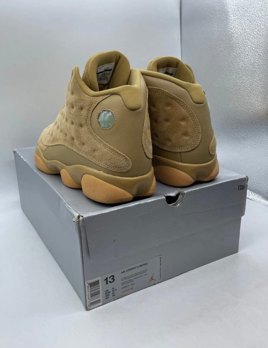 Jordan 13 Retro Wheat 13 (Lightly Worn Pre-Owned)JordanElemental Gold/Baroque Brown-Gum Yellow - Image 4