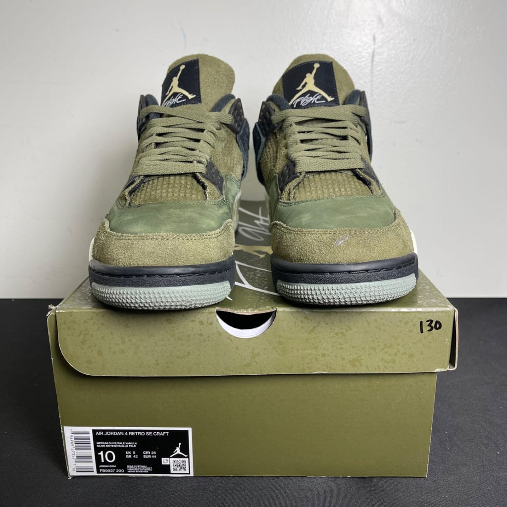 Jordan 4 Retro SE Craft Medium Olive (Size 10) - aux