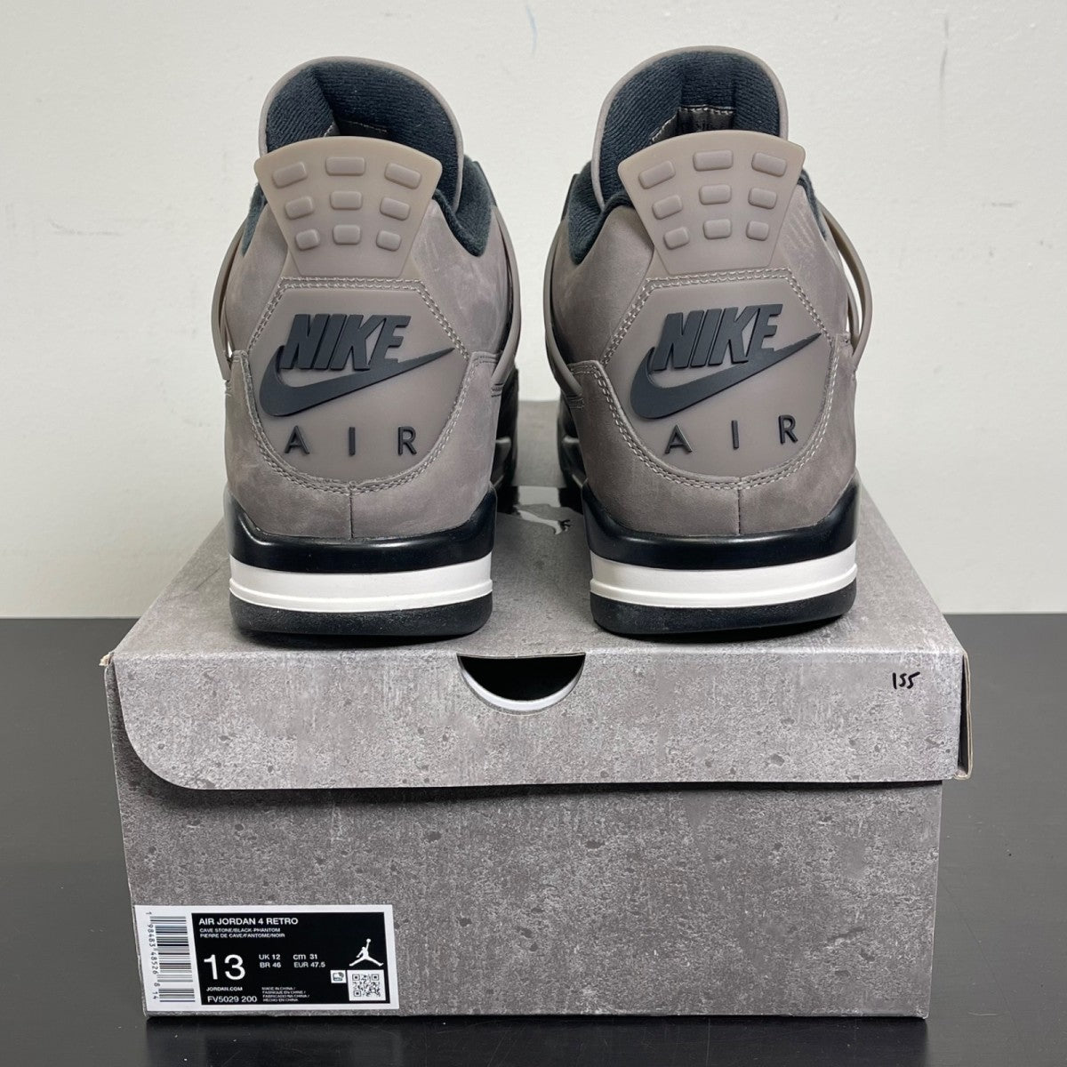 Jordan 4 Retro Cave Stone 13 (Moderately Worn Pre-Owned)JordanCave Stone/Black/Moon Particle - Image 4