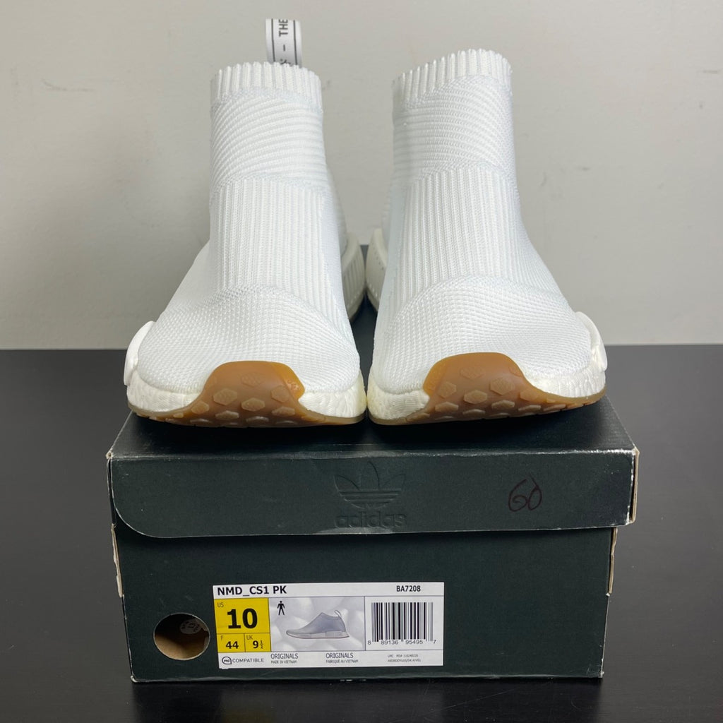 adidas NMD City Sock Gum Pack White 10 (Moderately Worn Pre-Owned)adidasWhite/White-Gum - Image 2