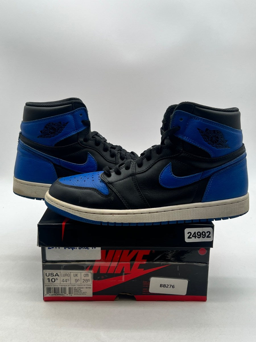 Jordan 1 Retro Royal (2017) 10.5 (Moderately Worn Pre-Owned)JordanBlack/Varsity Royal-White - Image 1