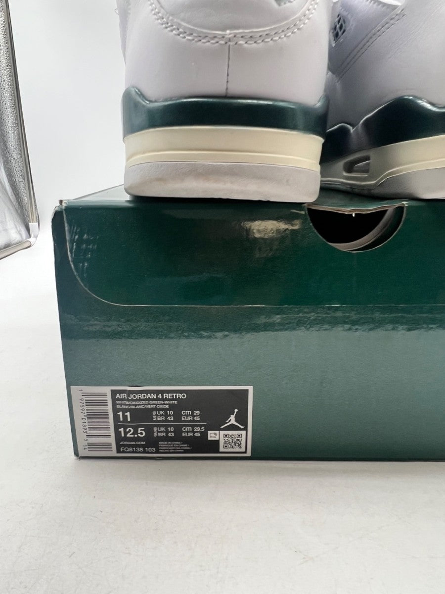Jordan 4 Retro Oxidized Green 11 (Moderately Worn Pre-Owned)JordanWhite/Oxidized Green/White/Neutral Grey - Image 4