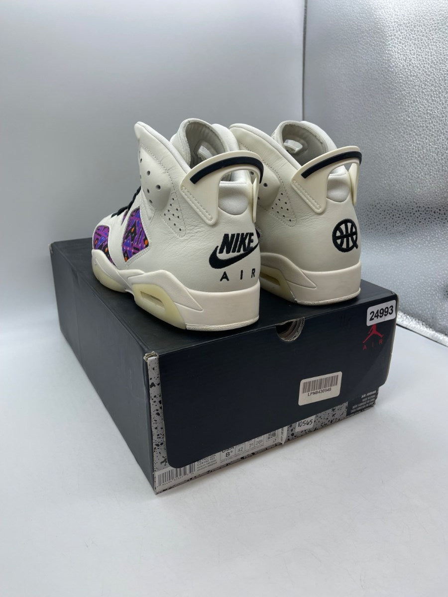 Jordan 6 Retro Quai 54 (2020) 8.5 (Moderately Worn Pre-Owned)JordanSail/Black-Team Orange-Racer Blue - Image 4