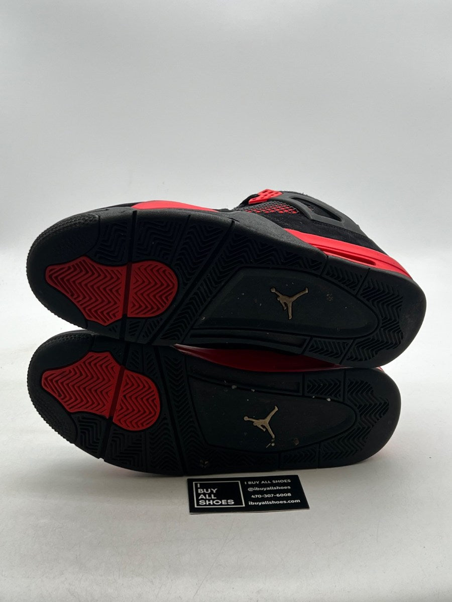 Jordan 4 Retro Red Thunder 10.5 (Moderately Worn Pre-Owned) - Image 7