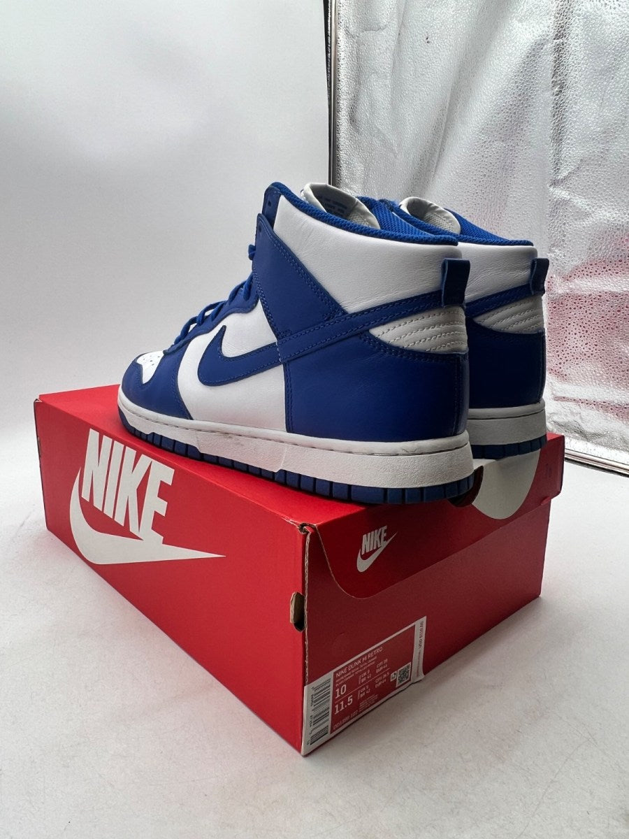 Nike Dunk High Game Royal 10 (Moderately Worn Pre-Owned)NikeWhite/Game Royal-Total Orange - Image 6