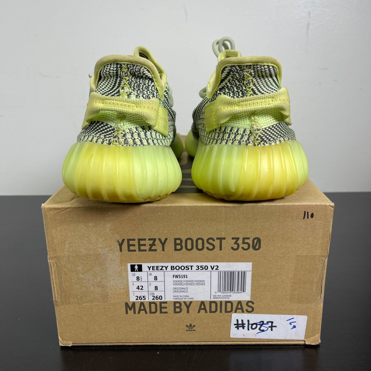 adidas Yeezy Boost 350 V2 Yeezreel (Non-Reflective) 8.5 (Moderately Worn Pre-Owned)adidasYeezreel/Yeezreel/Yeezreel - Image 4
