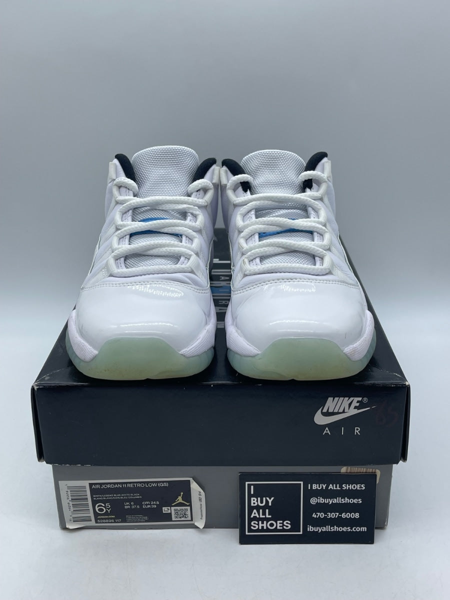 Jordan 11 Retro Low Legend Blue (GS) 6.5Y (Moderately Worn Pre-Owned) - Image 2