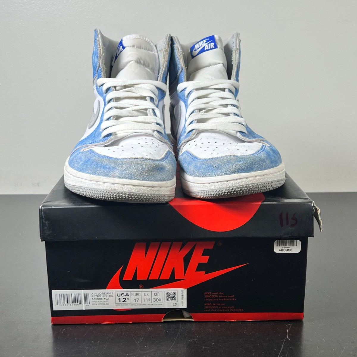 Jordan 1 Retro High OG Hyper Royal (Size 12.5) - Image 2