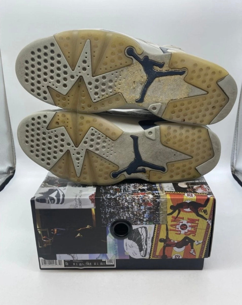 Jordan 6 Retro Georgetown (2022) 13 (Lightly Worn Pre-Owned)JordanMagnet/College Navy - Image 9