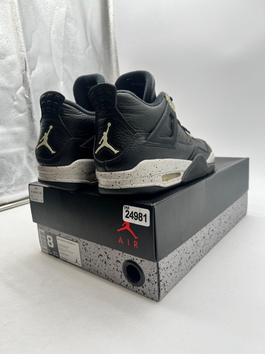 Jordan 4 Retro Oreo (2015) 8 (Lightly Worn Pre-Owned)JordanBlack/Tech Grey-White - Image 5