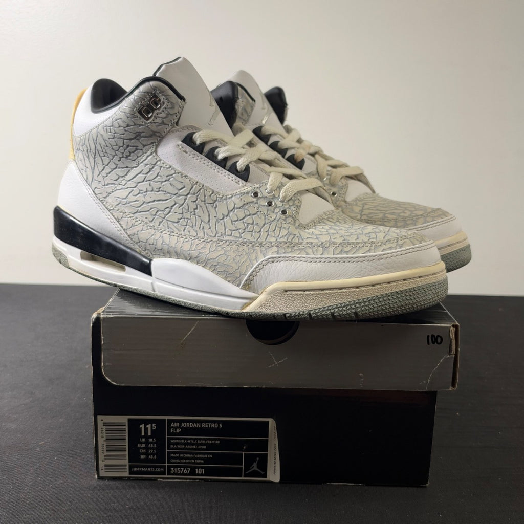 Jordan 3 Retro White Flip (Size 11.5) - Image 1