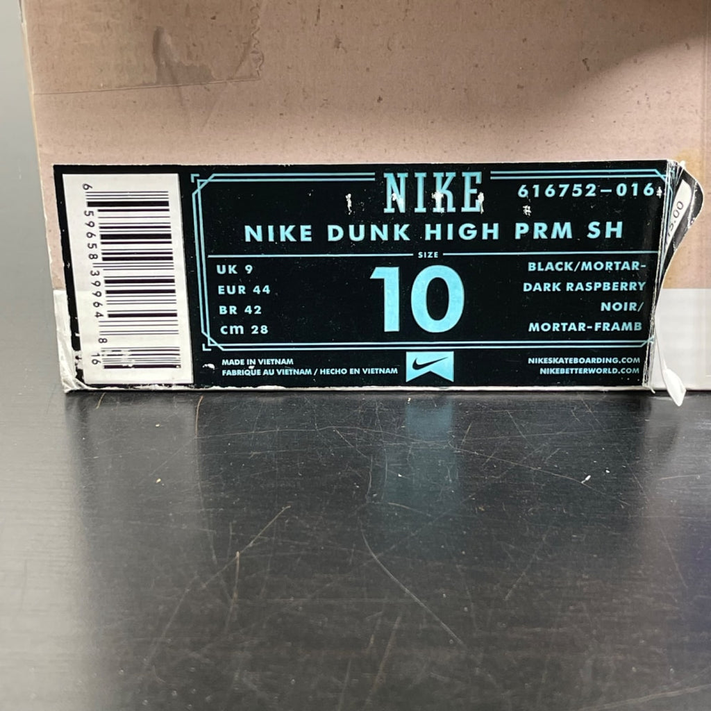 Nike Dunk High Send Help 2 10 (Moderately Worn Pre-Owned)NikeBlack/Mortar-Dark Raspberry - Image 7