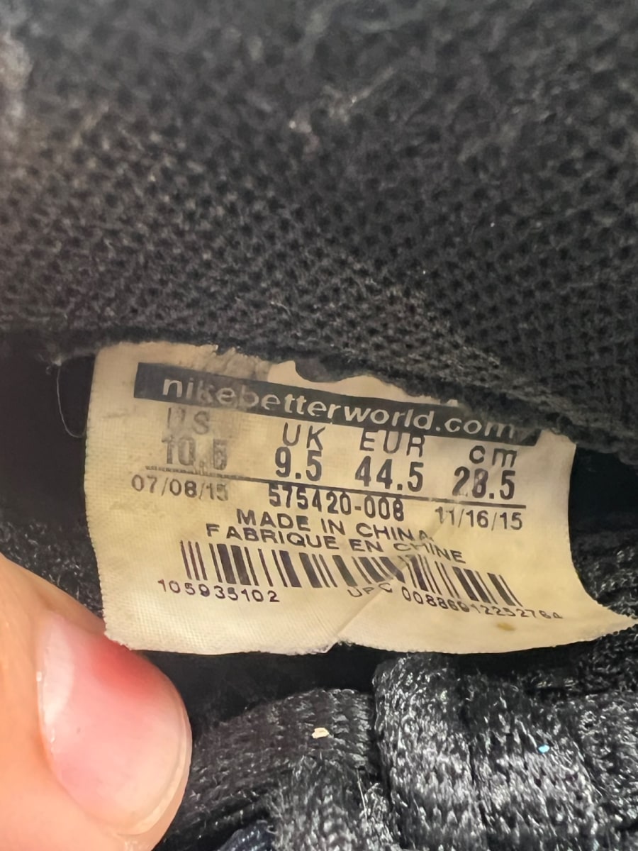 Nike Air Foamposite One Blue Mirror 10.5 (Heavily Worn Pre-Owned)NikeMetallic Silver/Black-Dark Neon Royal-White - Image 7