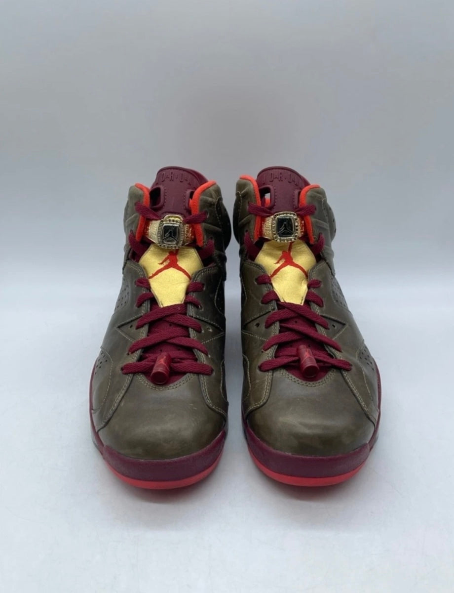 Jordan 6 Retro Cigar 10.5 (Lightly Worn Pre-Owned)JordanRaw Umber/Team Red-Metallic Gold-Challenge Red - Image 2