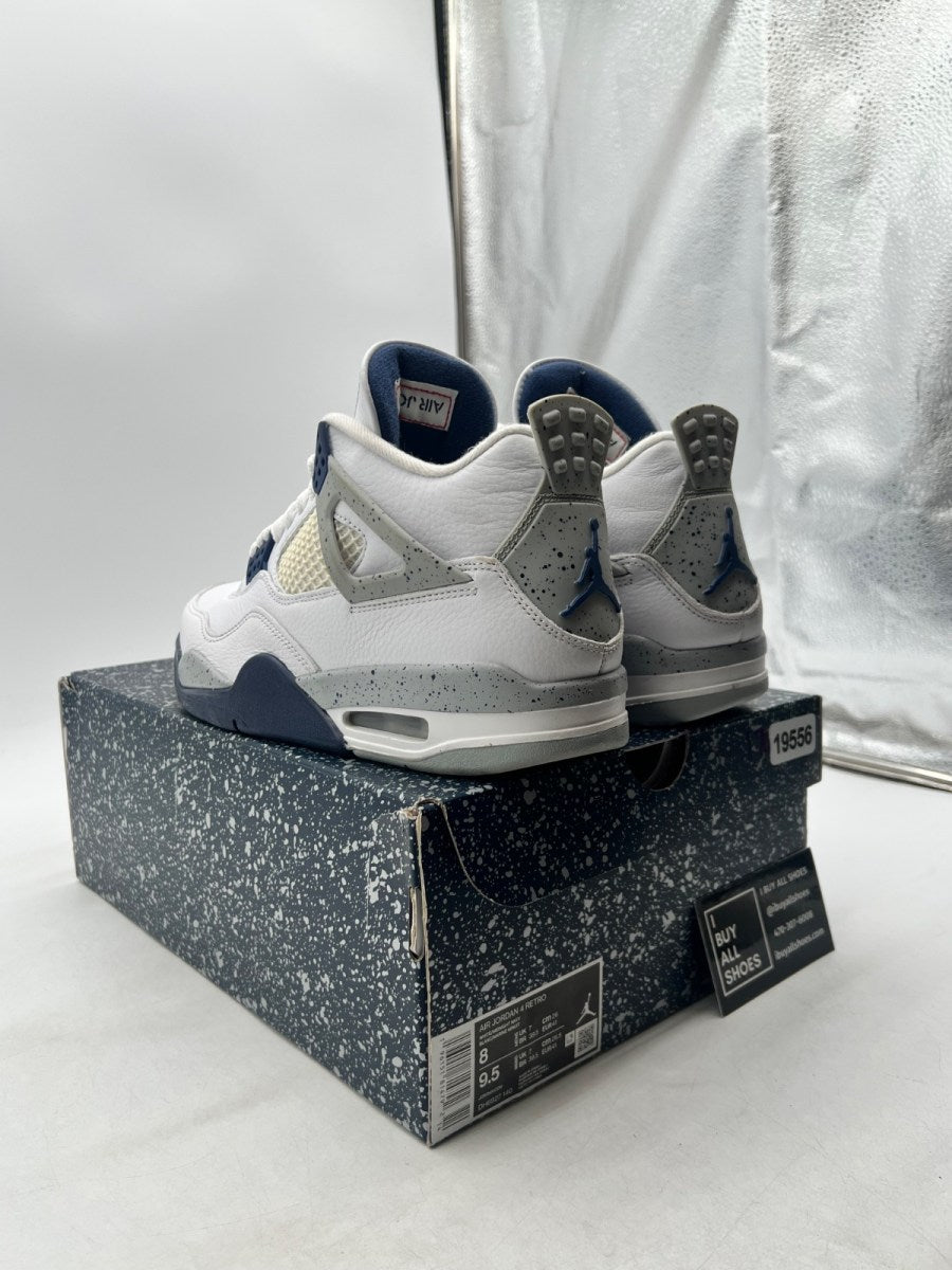 Jordan 4 Retro Midnight Navy 8 (Moderately Worn Pre-Owned) - Image 4
