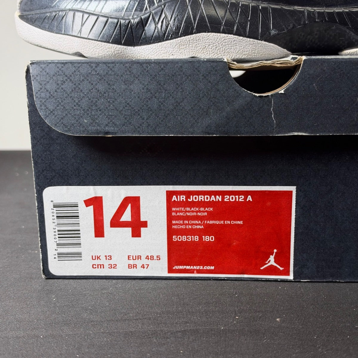 Jordan 2012 White Black (Size 14) - Image 4