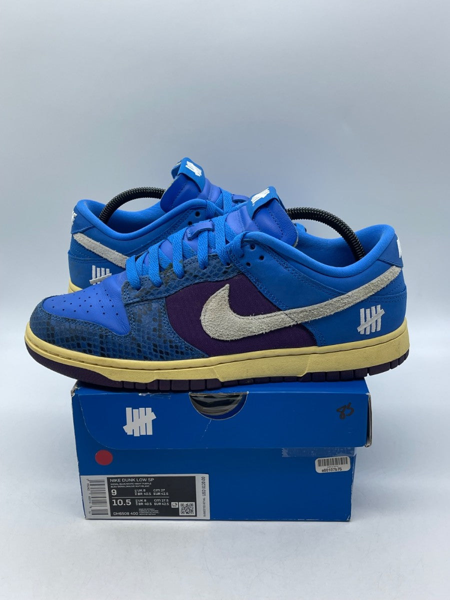 Nike Dunk Low Undefeated 5 On It Dunk vs. AF1 9 (Moderately Worn Pre-Owned)NikeSignal Blue/White-Night Purple - Image 1