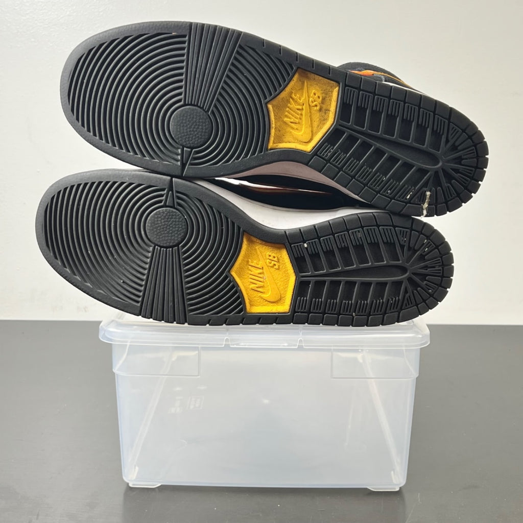 Nike SB Dunk High Truck It 12 (Moderately Worn Pre-Owned)NikeBlack/Yellow-Orange - Image 3