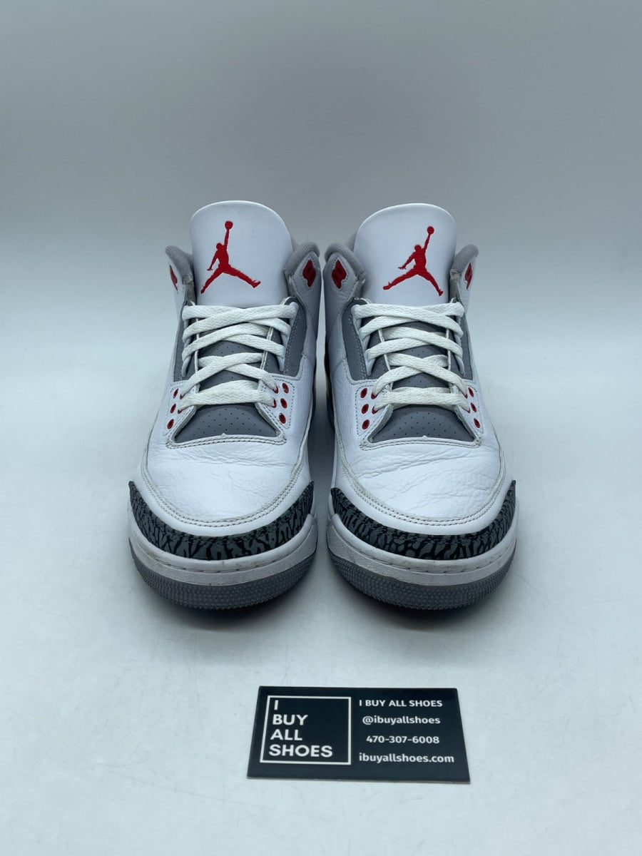 Jordan 3 Retro Fire Red (2022) 9.5 (Moderately Worn Pre-Owned) - Image 2
