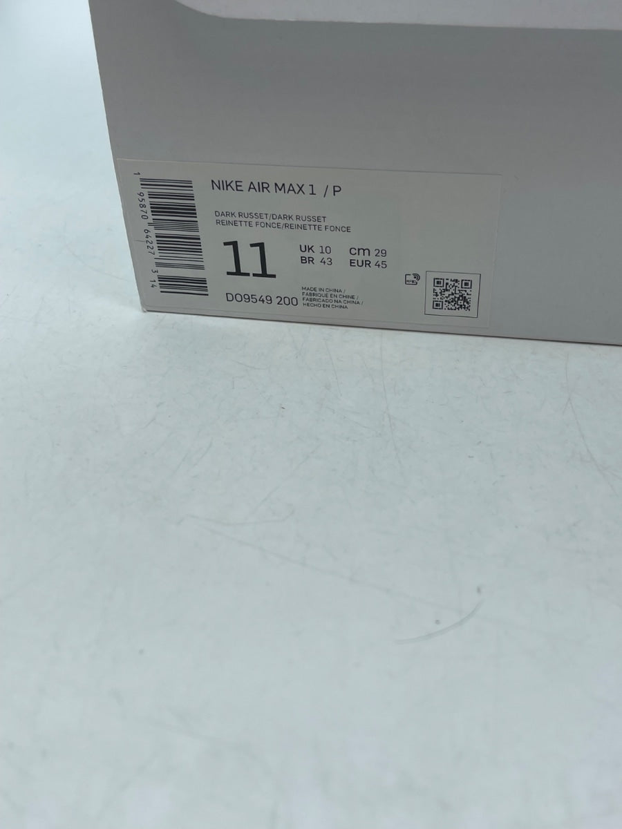 Nike Air Max 1 Patta The Next Wave Dark Russett 11 (Moderately Worn Pre-Owned)NikeDark Russet/Dark Russet-Metallic Silver - Image 9