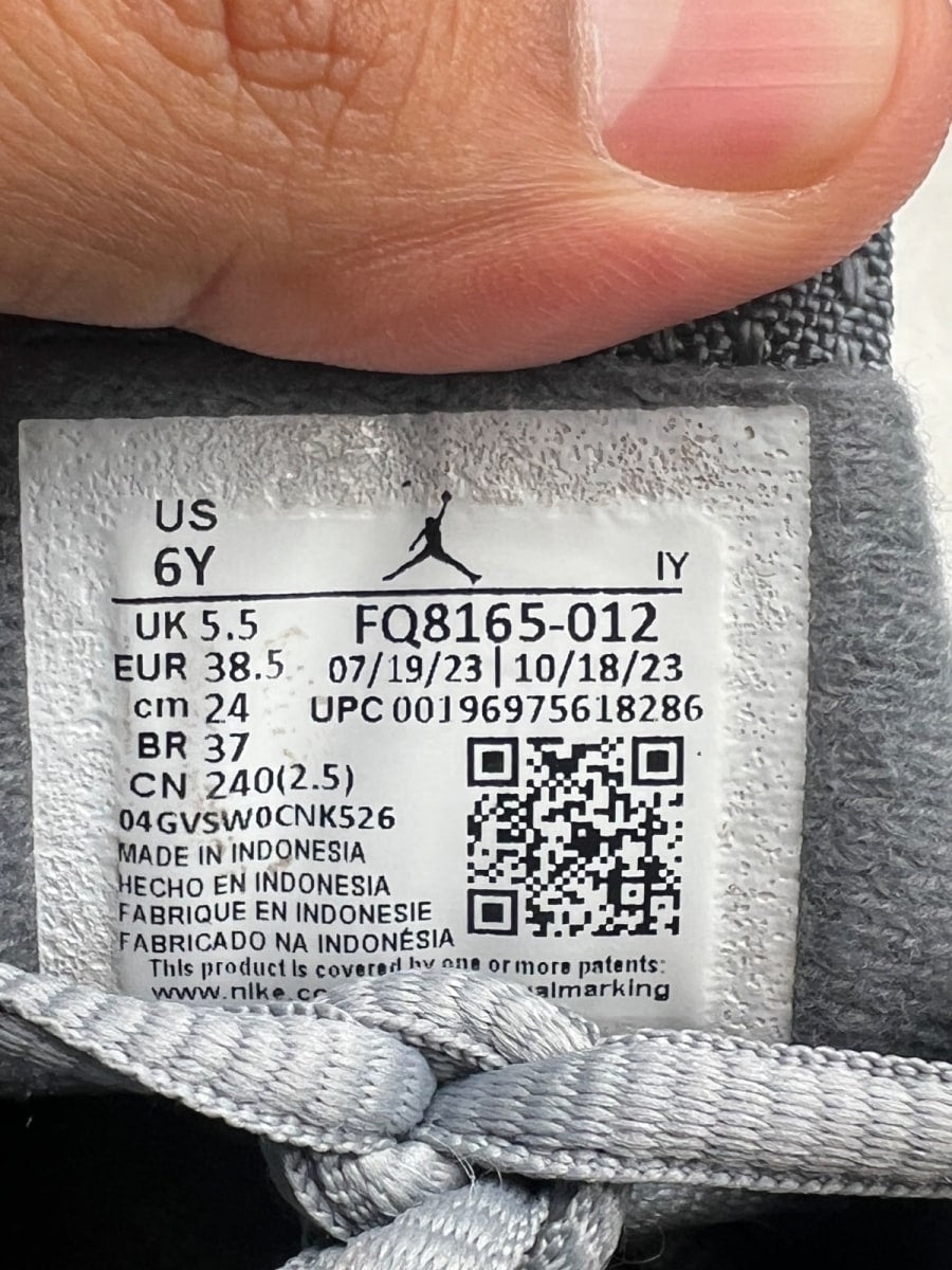 Jordan 14 Retro Flint Grey (GS) 6Y (Lightly Worn Pre-Owned) - Image 7