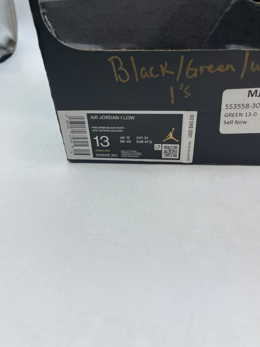 Jordan 1 Low Pine Green 13 (Moderately Worn Pre-Owned) - Image 9