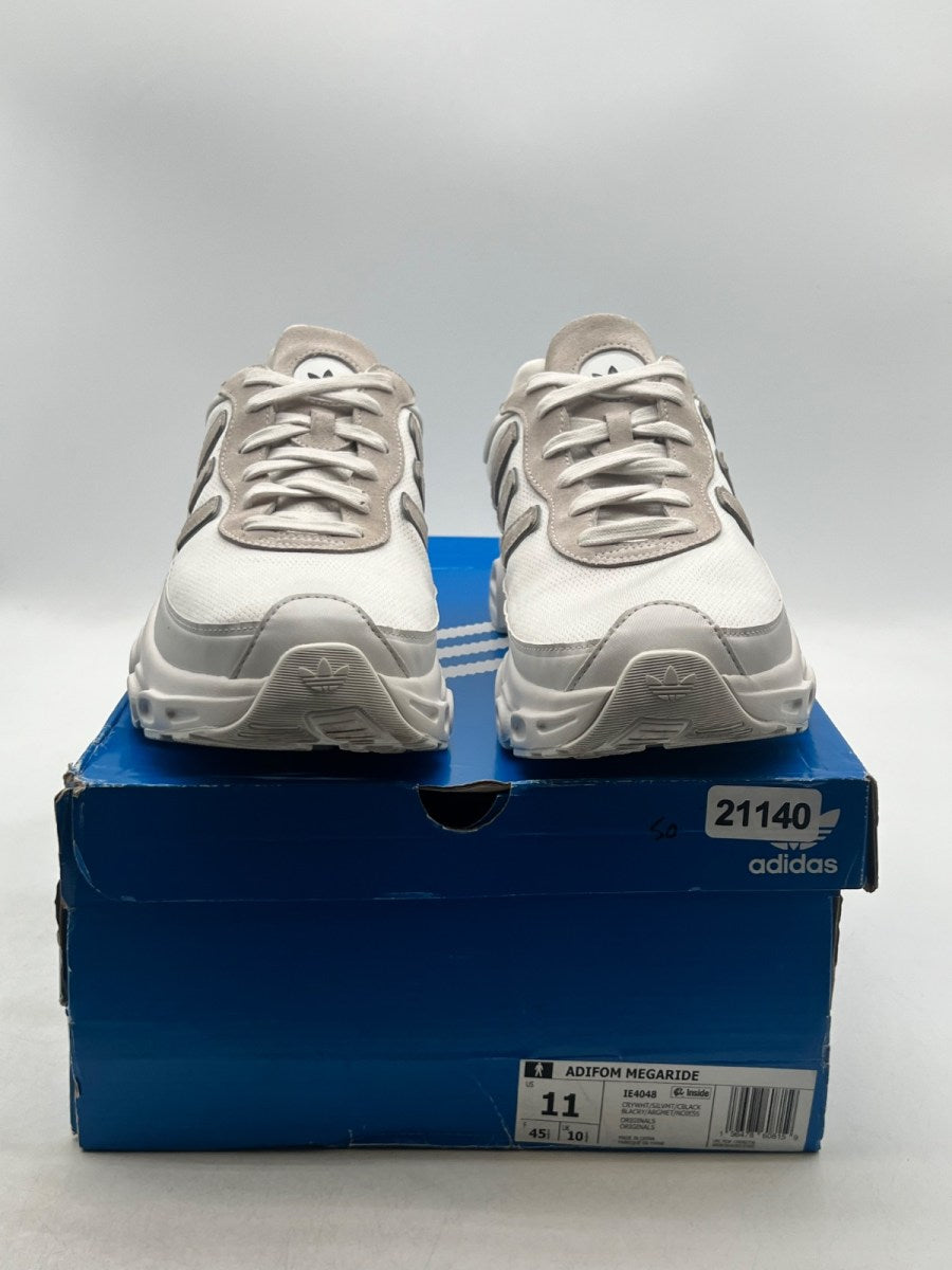 adidas adiFOM Megaride Crystal White Silver Metallic Core Black 11 (Lightly Worn Pre-Owned) - Image 2