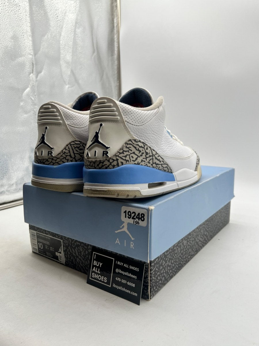 Jordan 3 Retro UNC (2020) 10 (Moderately Worn Pre-Owned) - Image 5