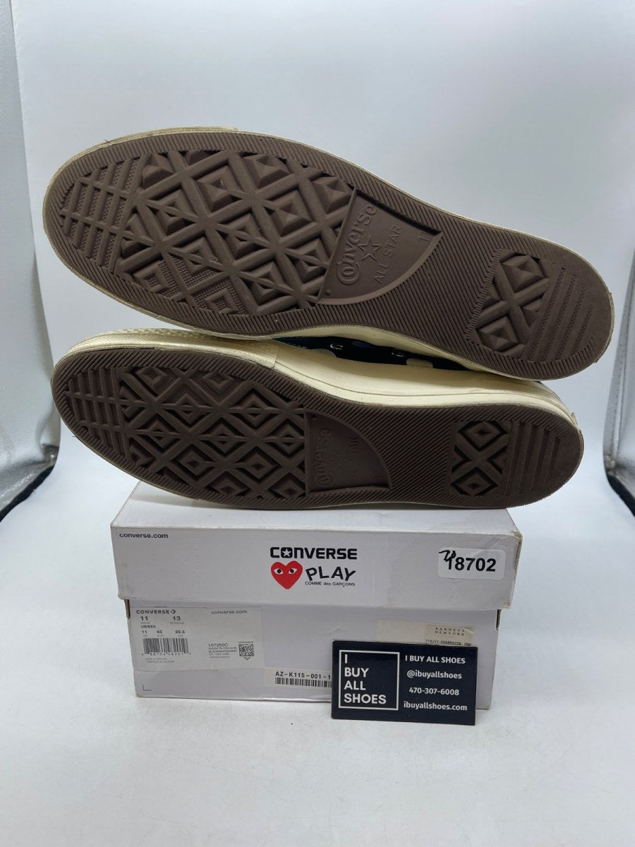 Converse Chuck Taylor All Star 70 Hi Comme des Garcons PLAY Polka Dot Black 11 (Moderately Worn Pre-Owned) - Image 7