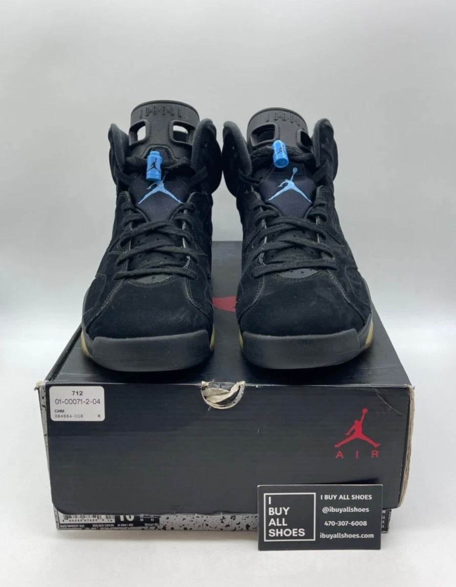 Jordan 6 Retro UNC 10 (Moderately Worn Pre-Owned)JordanBlack/University Blue - Image 2