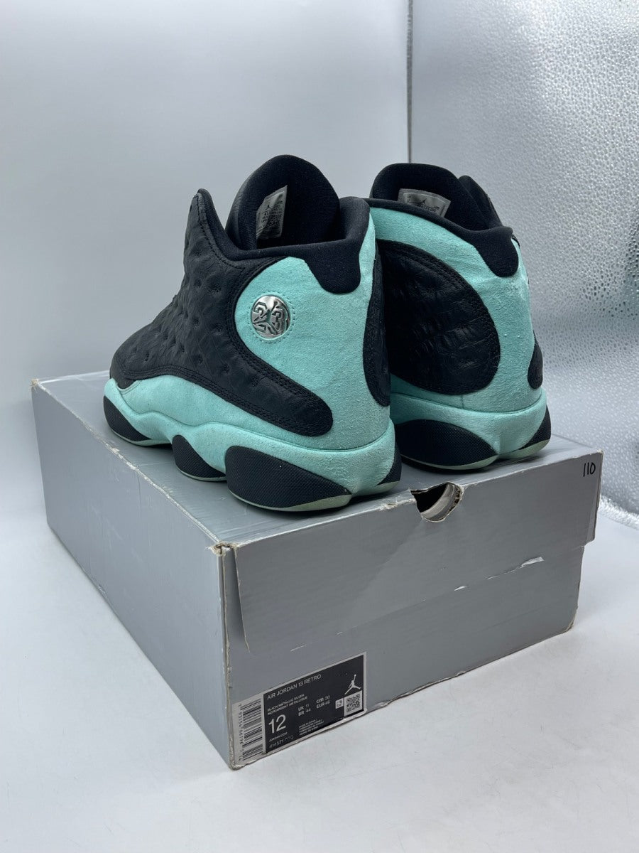Jordan 13 Retro Black Island Green 12 (Moderately Worn Pre-Owned) - Image 4