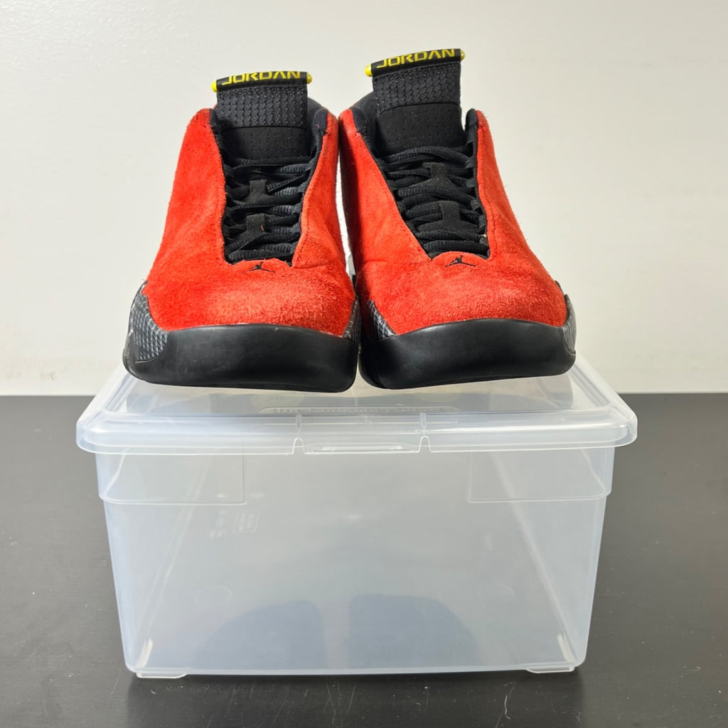 Jordan 14 Retro Challenge Red 10 (Heavily Worn Pre-Owned)JordanChallenge Red/Black/Vibrant Yellow/Anthracite - Image 2