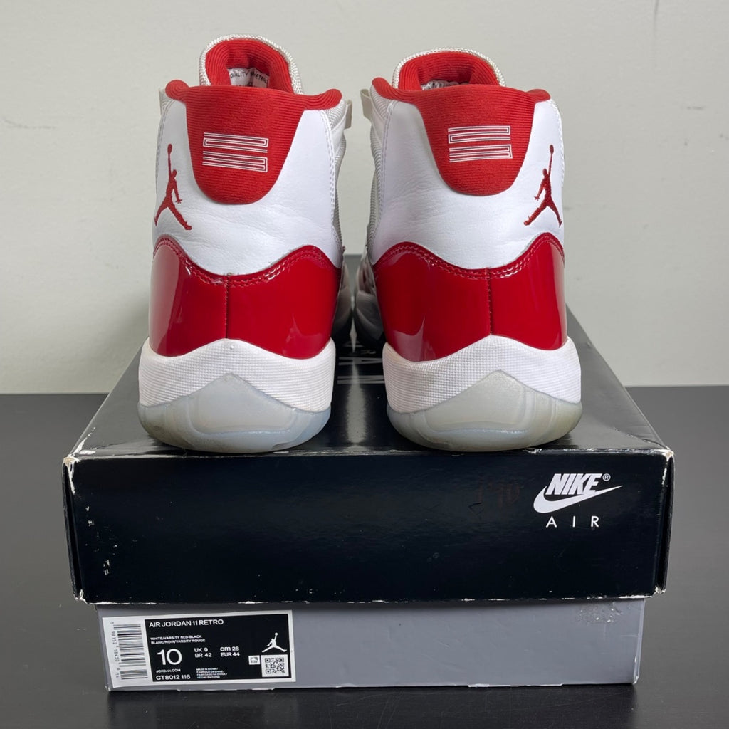 Jordan 11 Retro Cherry (2022) 10 (Moderately Worn Pre-Owned)JordanWhite/Varsity Red/Black - Image 4