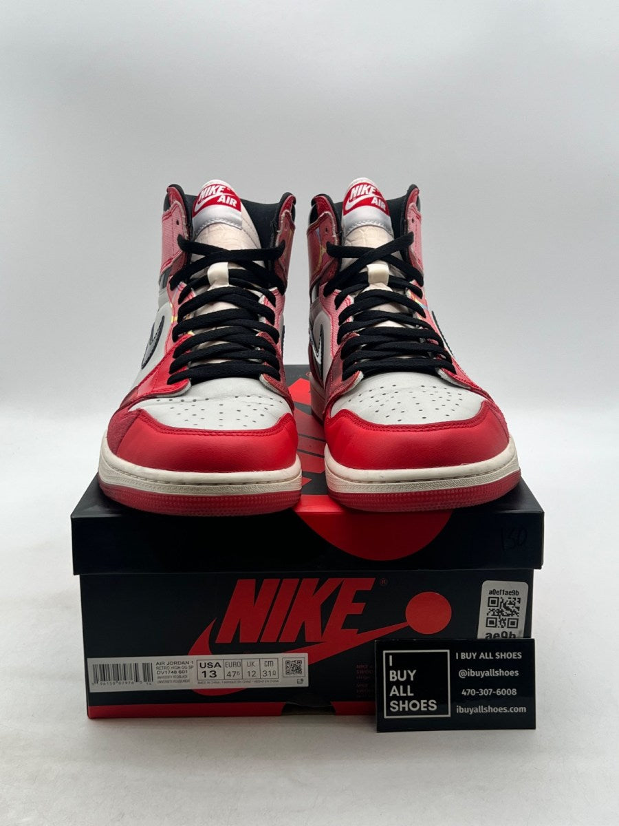 Jordan 1 Retro High OG Spider-Man Across the Spider-Verse 13 (Lightly Worn Pre-Owned) - Image 2