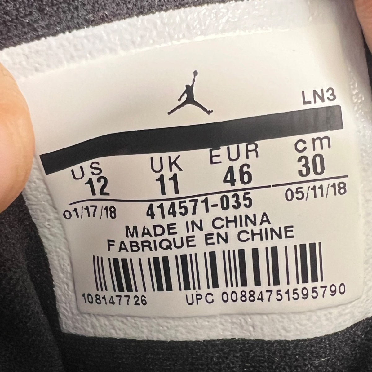 Jordan 13 Retro Carmelo Anthony Class Of 2002 (B-Grade) 12 (Lightly Worn Pre-Owned)JordanBlack/University Red-University Gold - Image 4