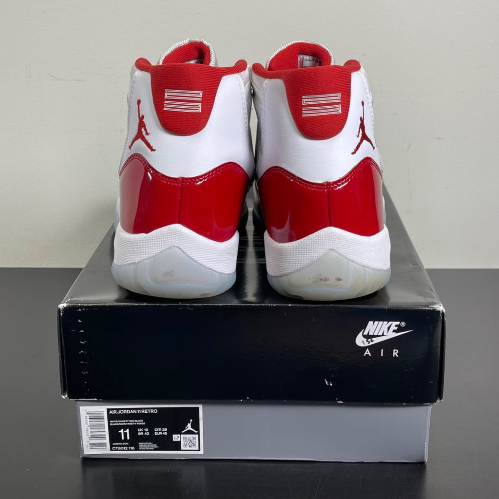 Jordan 11 Retro Cherry (2022) 11 (Moderately Worn Pre-Owned)JordanWhite/Varsity Red/Black - Image 4