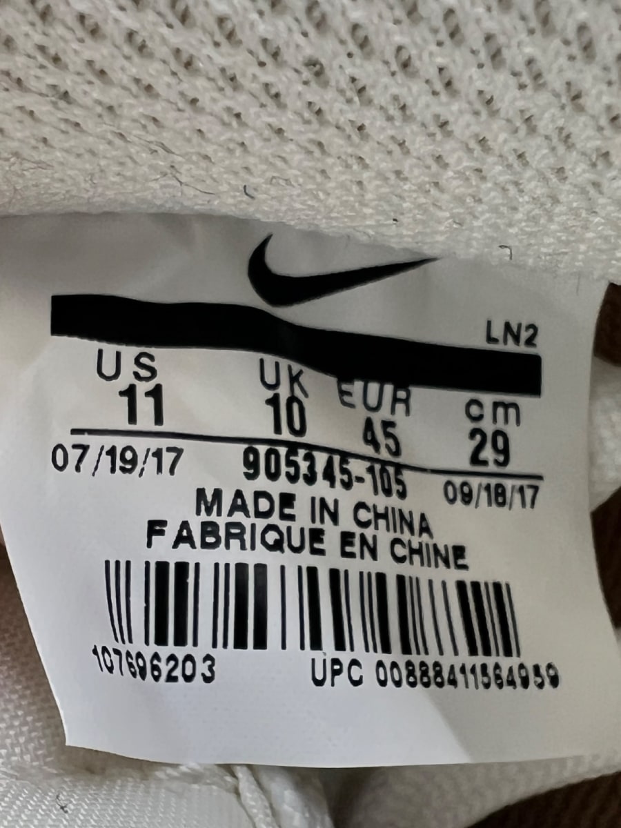 Nike Air Force 1 Low '07 PRM Sail Vachetta Tan Sail 11 (Lightly Worn Pre-Owned)NikeSail/Vachetta Tan-Sail - Image 7
