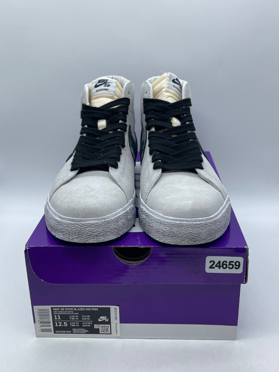 Nike SB Blazer Mid Faded Sail Black 11 (Moderately Worn Pre-Owned)NikeSail/Black - Image 2