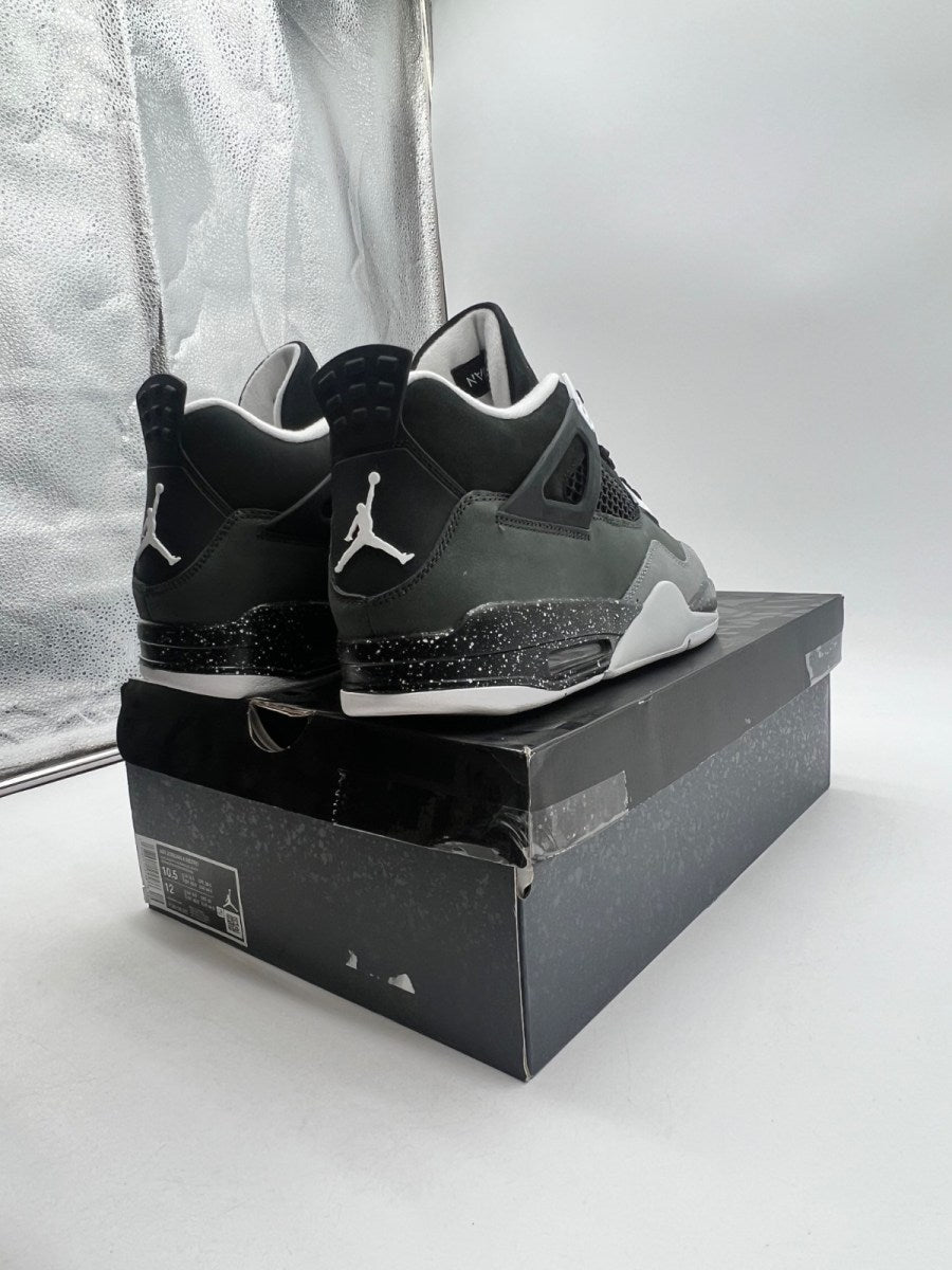 Jordan 4 Retro Fear (2024) 10.5 (Lightly Worn Pre-Owned)JordanBlack/White/Anthracite/Black/Pure Platinum - Image 4