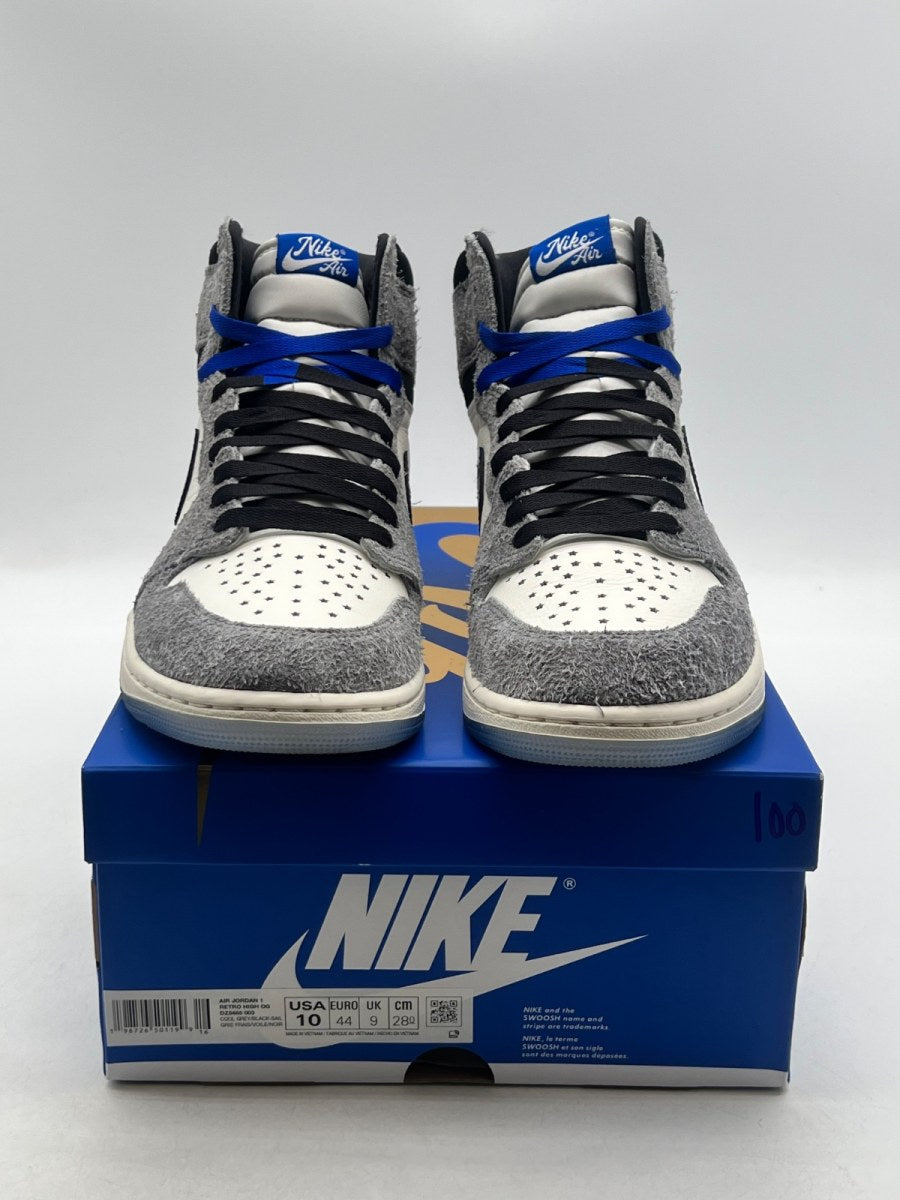 Jordan 1 Retro High OG All-Star Cool Grey 10 (Lightly Worn Pre-Owned)JordanCool Grey/Sail/Game Royal/Black - Image 2