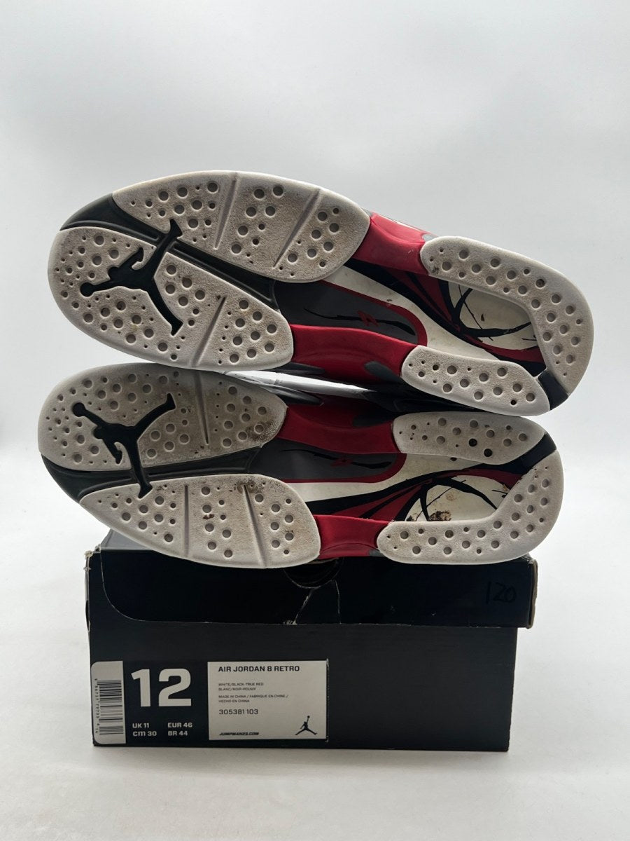 Jordan 8 Retro Bugs Bunny (2013) 12 (Lightly Worn Pre-Owned)JordanWhite/Hyper Blue-True Red-Flint Grey - Image 8