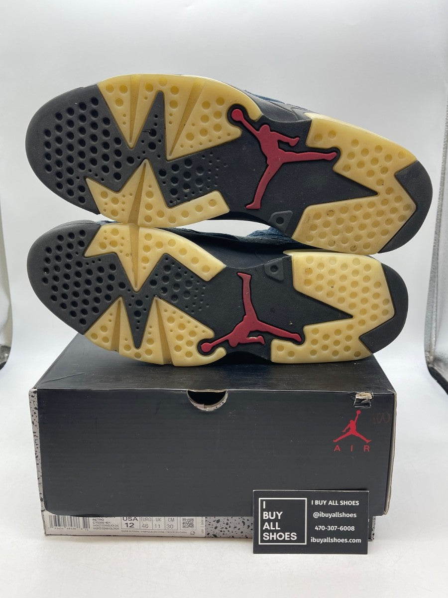 Jordan 6 Retro Washed Denim 12 (Moderately Worn Pre-Owned) - Image 7