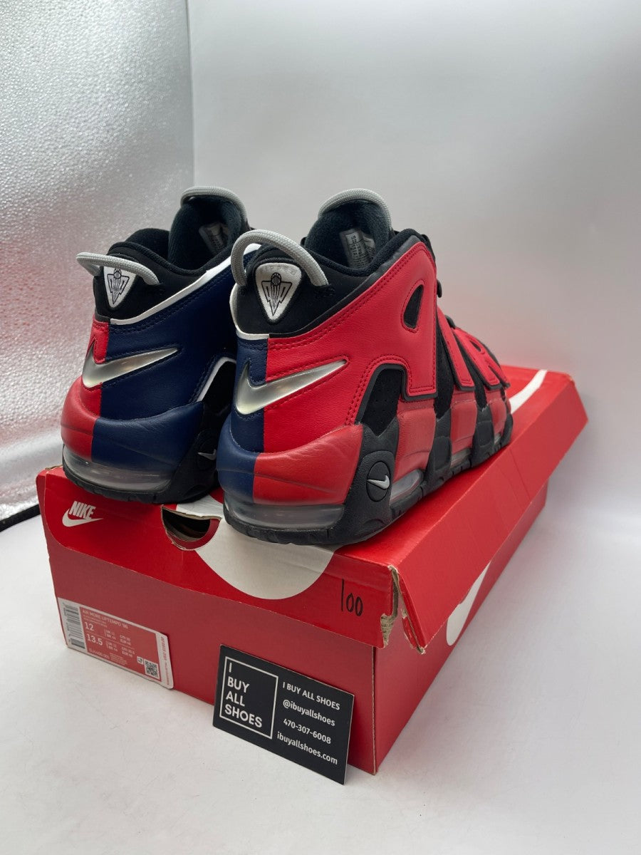 Nike Air More Uptempo 96 Alternates Split Black Varsity Red 12 (Moderately Worn Pre-Owned) - Image 5