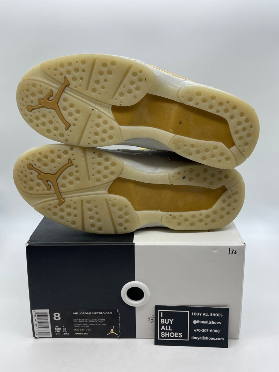 Jordan 8 Retro Champagne 8 (Moderately Worn Pre-Owned) - Image 7