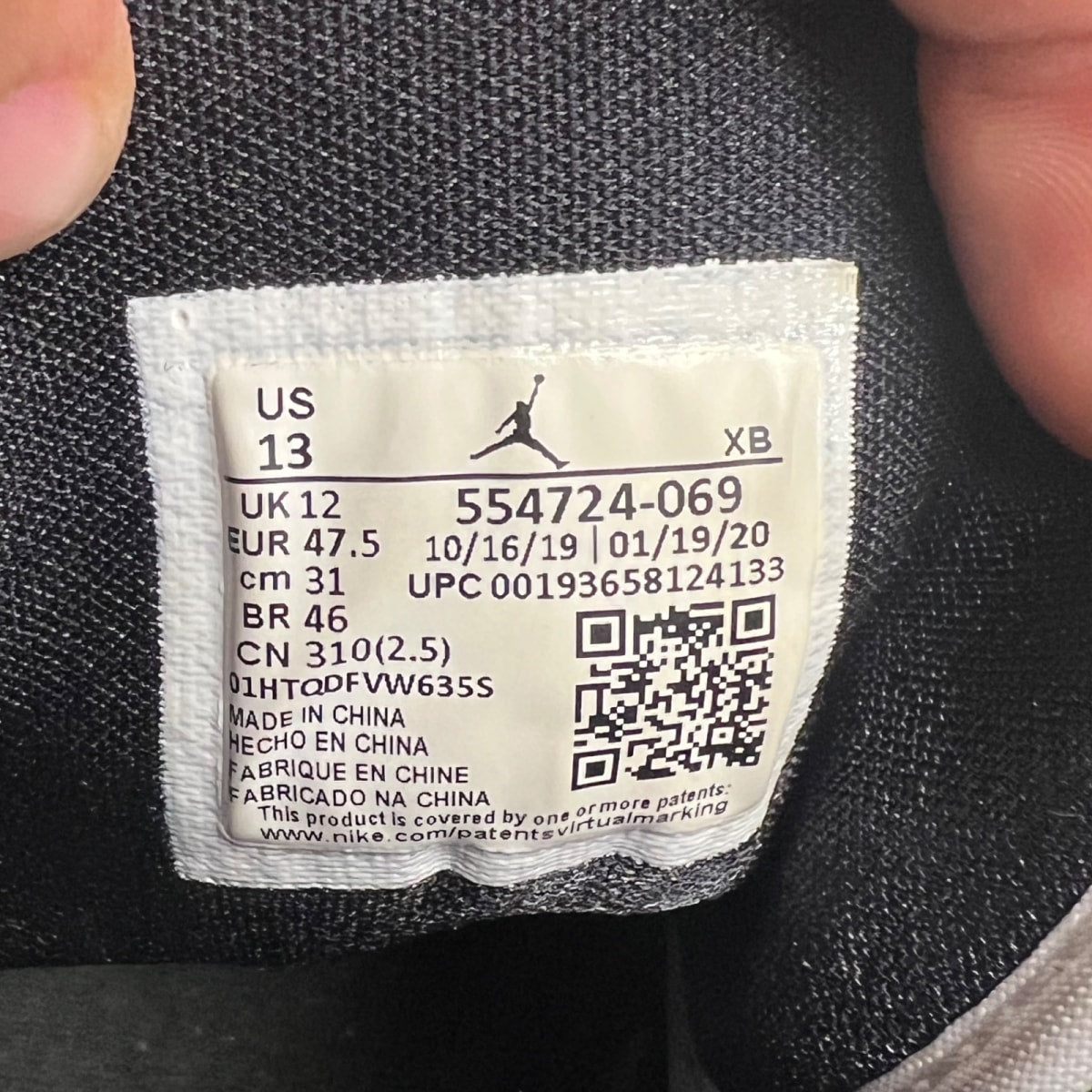 Jordan 1 Mid Chicago Toe 13 (Moderately Worn Pre-Owned)JordanBlack/Gym Red-White - Image 6