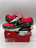 Nike Air Max 90 Reverse Duck Camo 9 (Moderately Worn Pre-Owned)NikeInfrared/Black-Dark Sage-Baroque Brown - Image 1