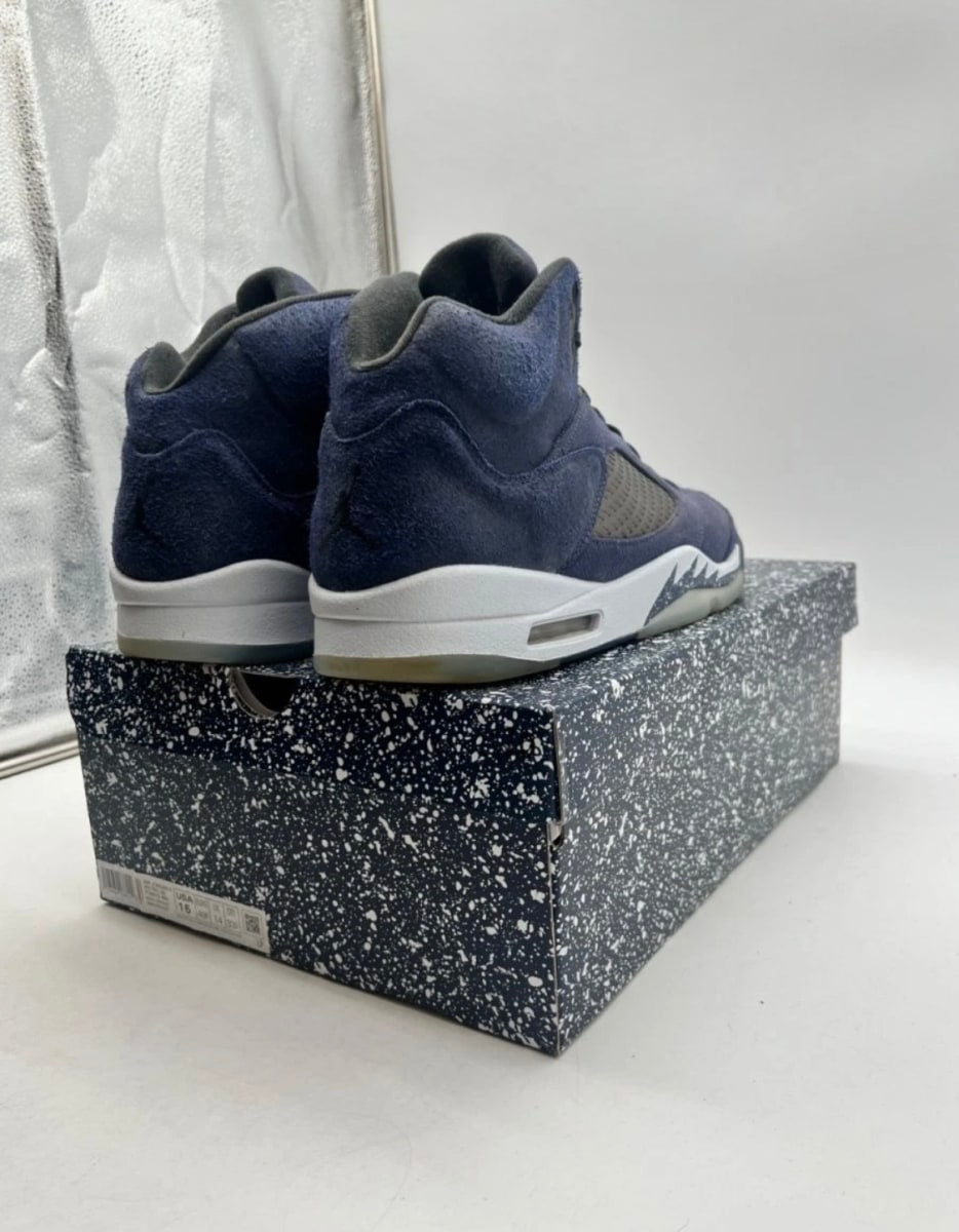 Jordan 5 Retro Midnight Navy 15 (Moderately Worn Pre-Owned)JordanMidnight Navy/Black/Football Grey - Image 3