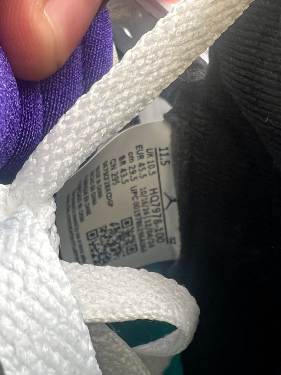 Jordan 5 Retro Grape (2025) 11.5 (Lightly Worn Pre-Owned) - Image 7