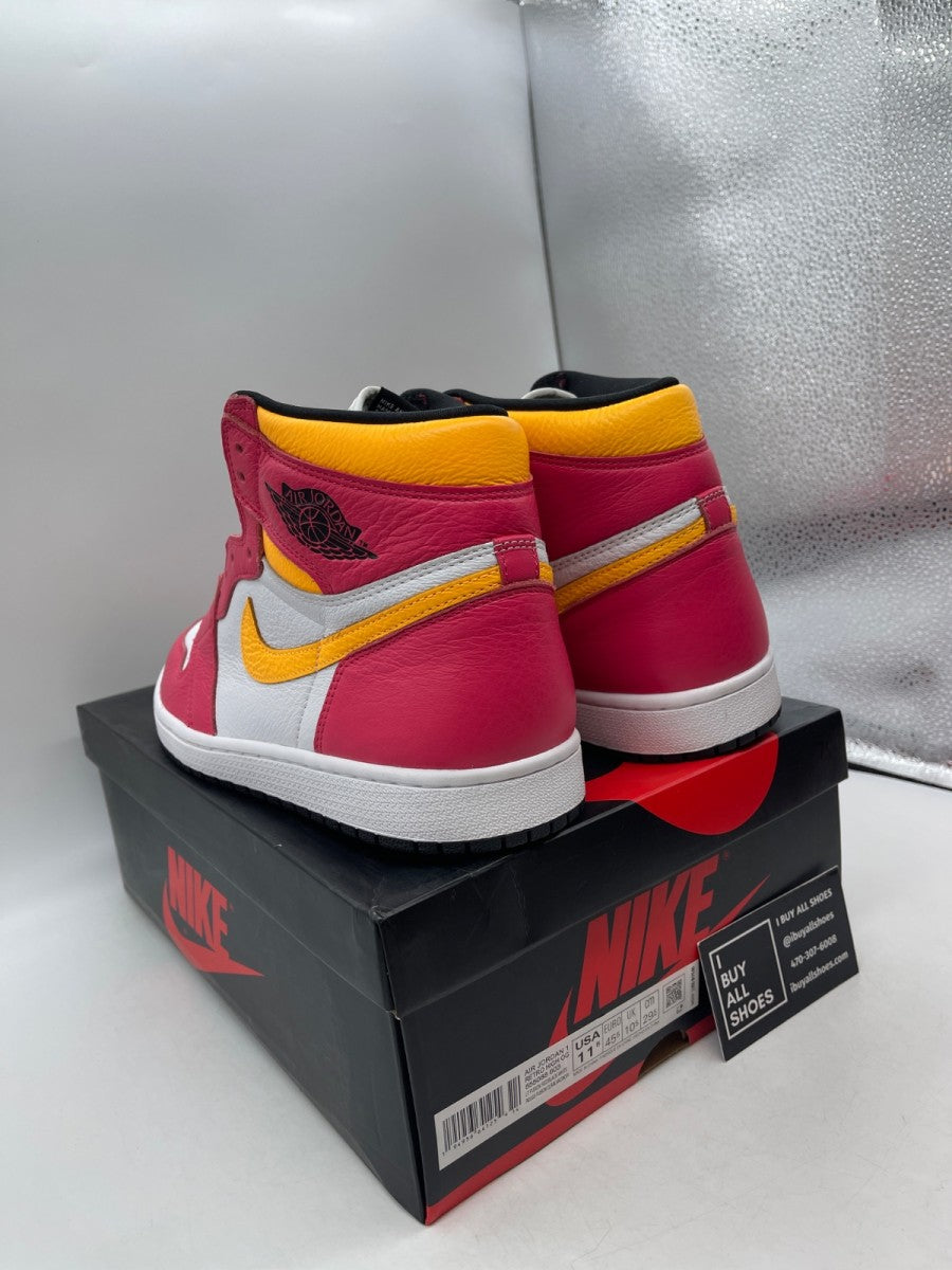 Jordan 1 Retro High OG Light Fusion Red 11.5 (Moderately Worn Pre-Owned)