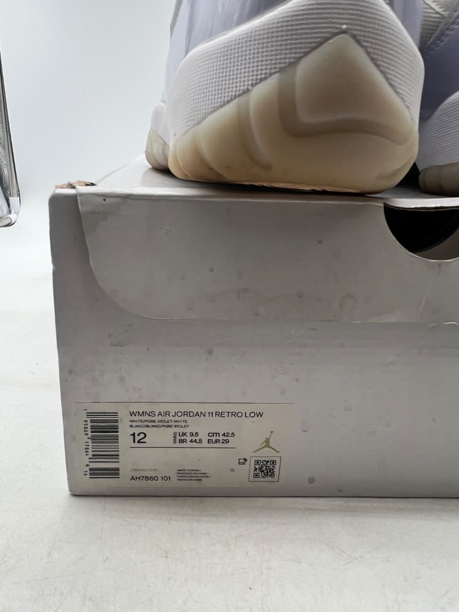Jordan 11 Retro Low Pure Violet (Women's) 12W (Moderately Worn Pre-Owned)JordanWhite/Pure Violet-White - Image 4